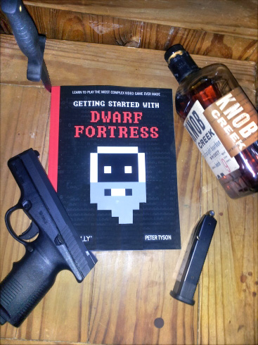 Alcohol and weapons? That's the spirit!